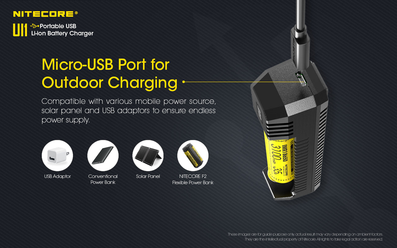 NITECORE UI1 1-Slot Universal Battery Charger