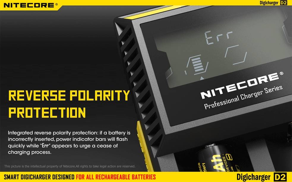 Nitecore D2 Digital 2-slot Universal Battery Charger