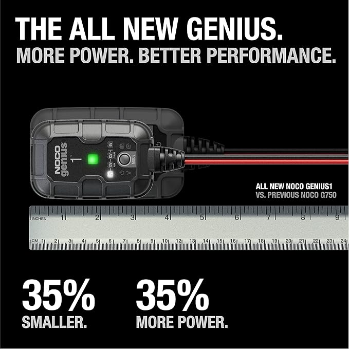 NOCO Genius 1 - 1 Amp 6V and 12V Smart Charger