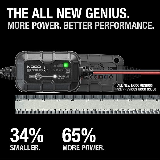 NOCO Genius 5 - 5 Amp 6V and 12V Smart Charger