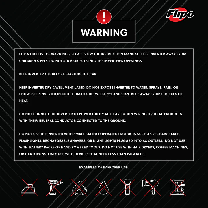 Flipo 150W Power Inverter