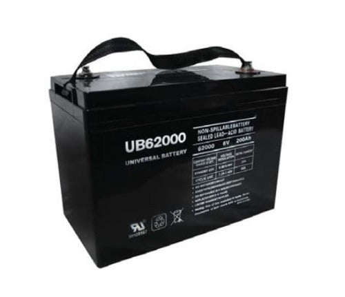 Universal Battery UB62000 (Group 27 YTX15L-BS) 6V 200Ah Internal Thread AGM Rechargeable Battery