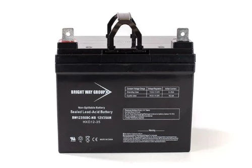 Bright Way BW12350 12v 35Ah Nut and Bolt AGM Rechargeable Battery - Battery Liquidator