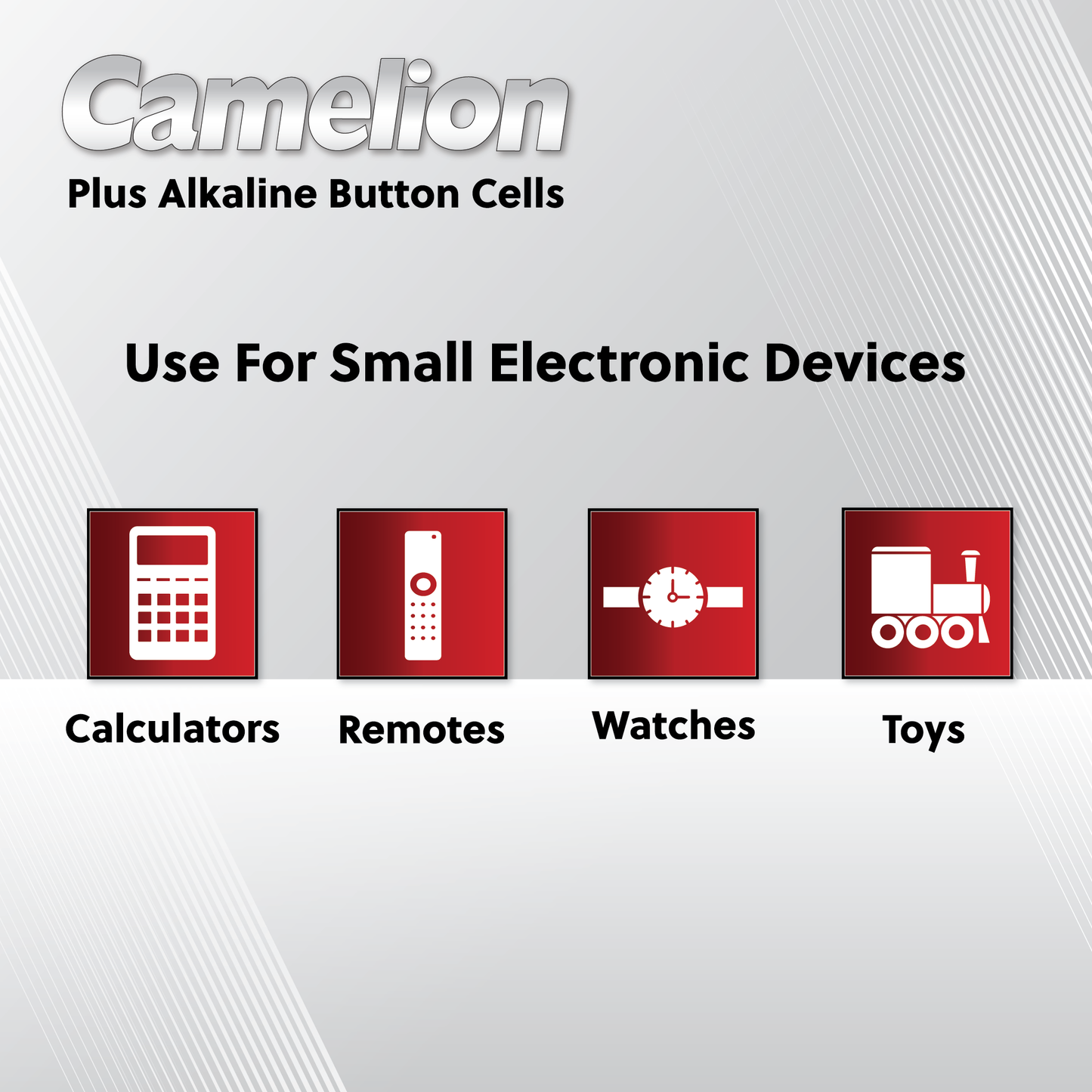 Camelion AG8 / LR55 / 391 1.5V Coin Cell Battery Pack of 10