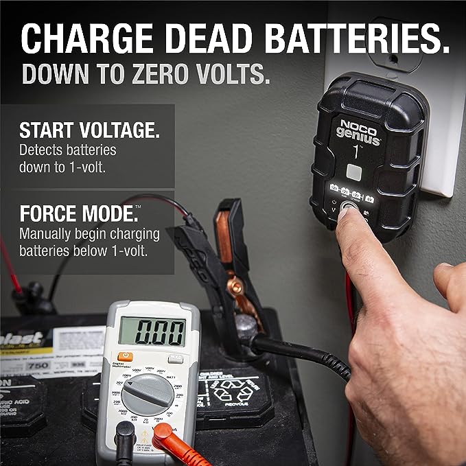 NOCO Genius 1 - 1 Amp 6V and 12V Smart Charger
