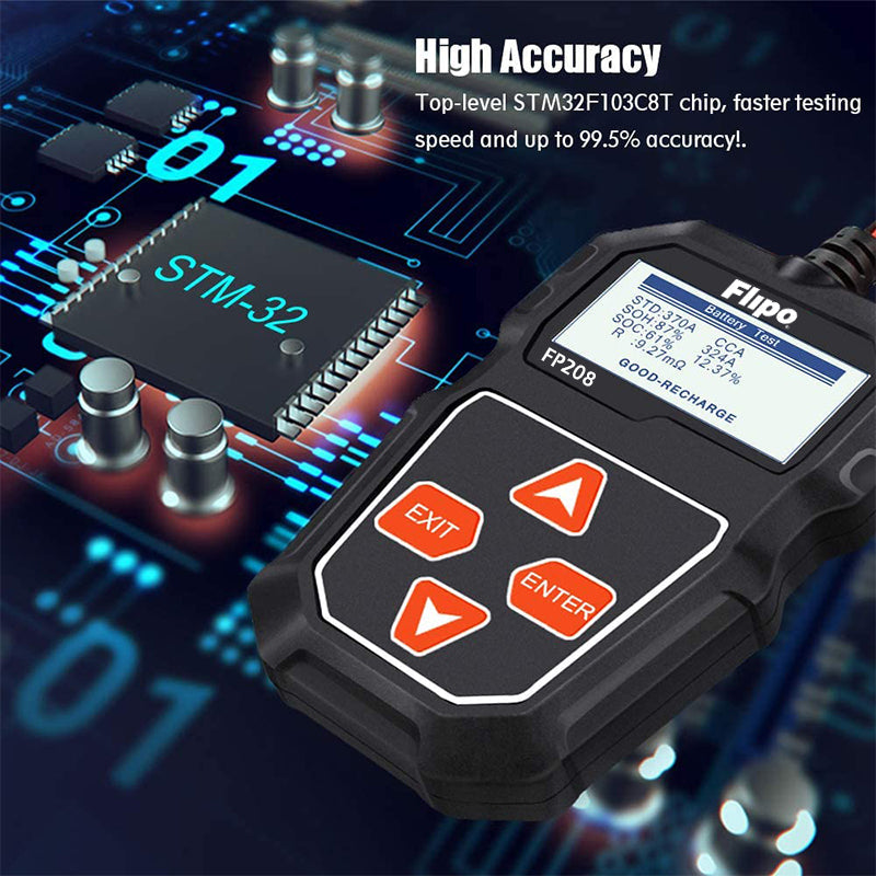 Flipo FP208 100-2000CCA Digital Battery Tester