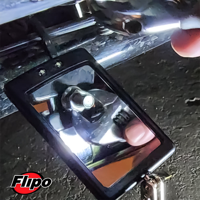 Flipo Reveal Telescoping Inspection Tool with LED Lighted Mirror