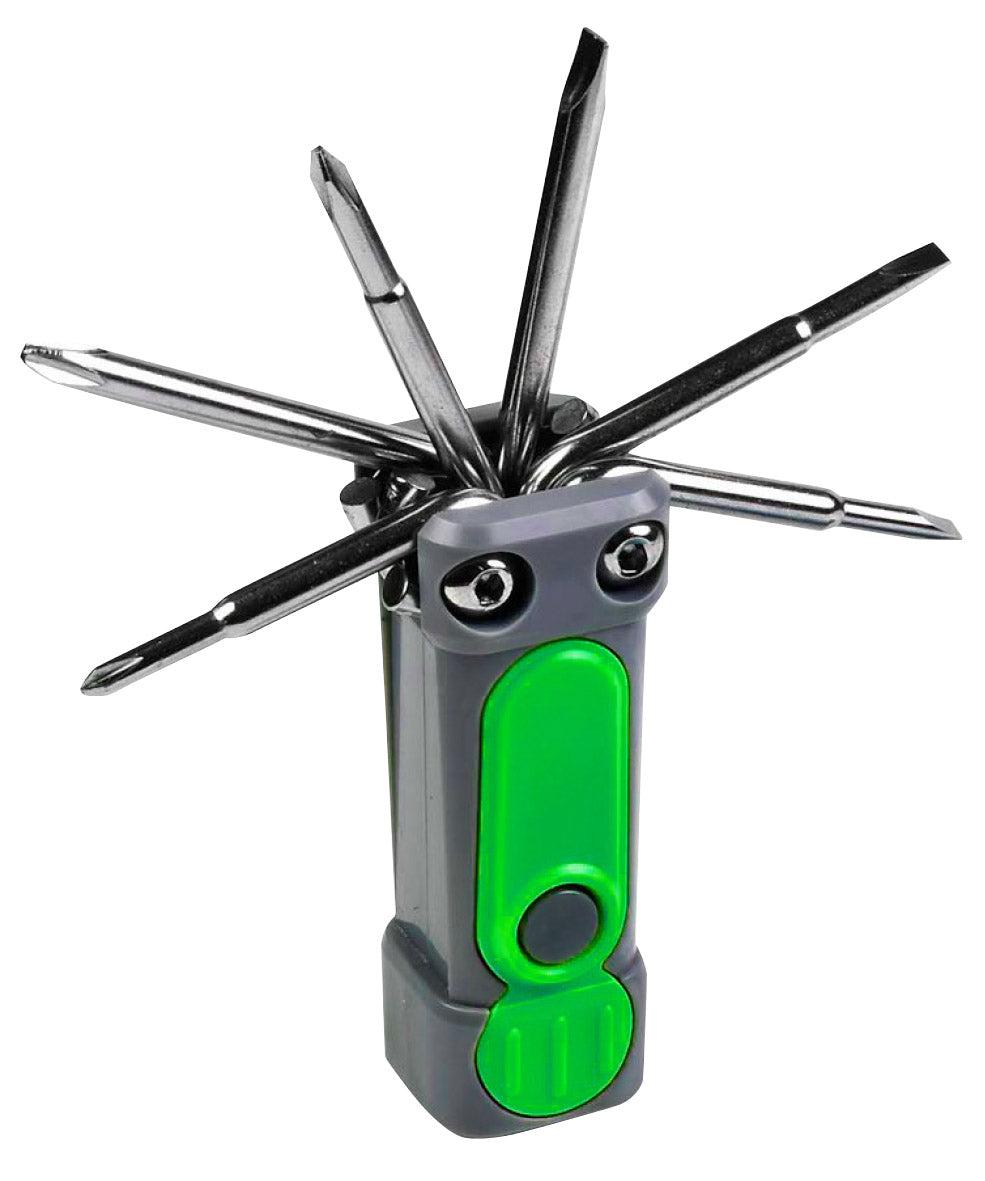 Flipo 8-in-1 Pocket Tool Box with LED Flashlight and Task Light
