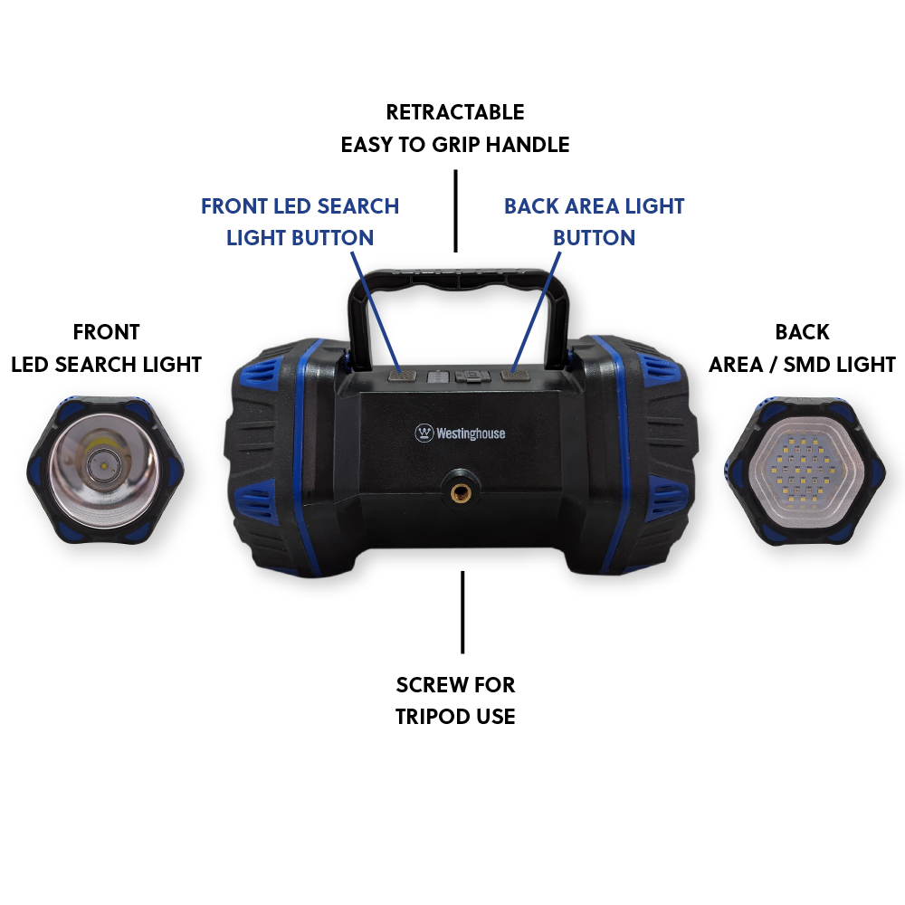 Westinghouse WF217 Eight Mode Rechargeable Search Light, Area Light, and Mobile Power Bank
