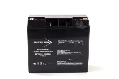 Bright Way BW12220-IT 12V 22Ah Internal Thread AGM Rechargeable Battery - Battery Liquidator
