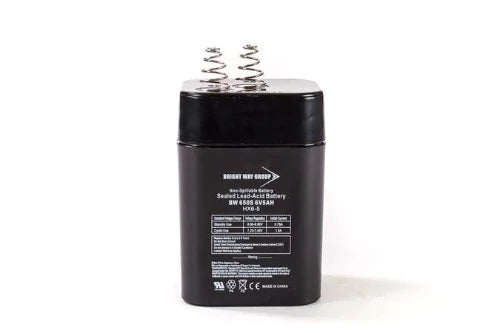 Bright Way BW650S 6V 5Ah Spring Top AGM Rechargeable Battery - Battery Liquidator