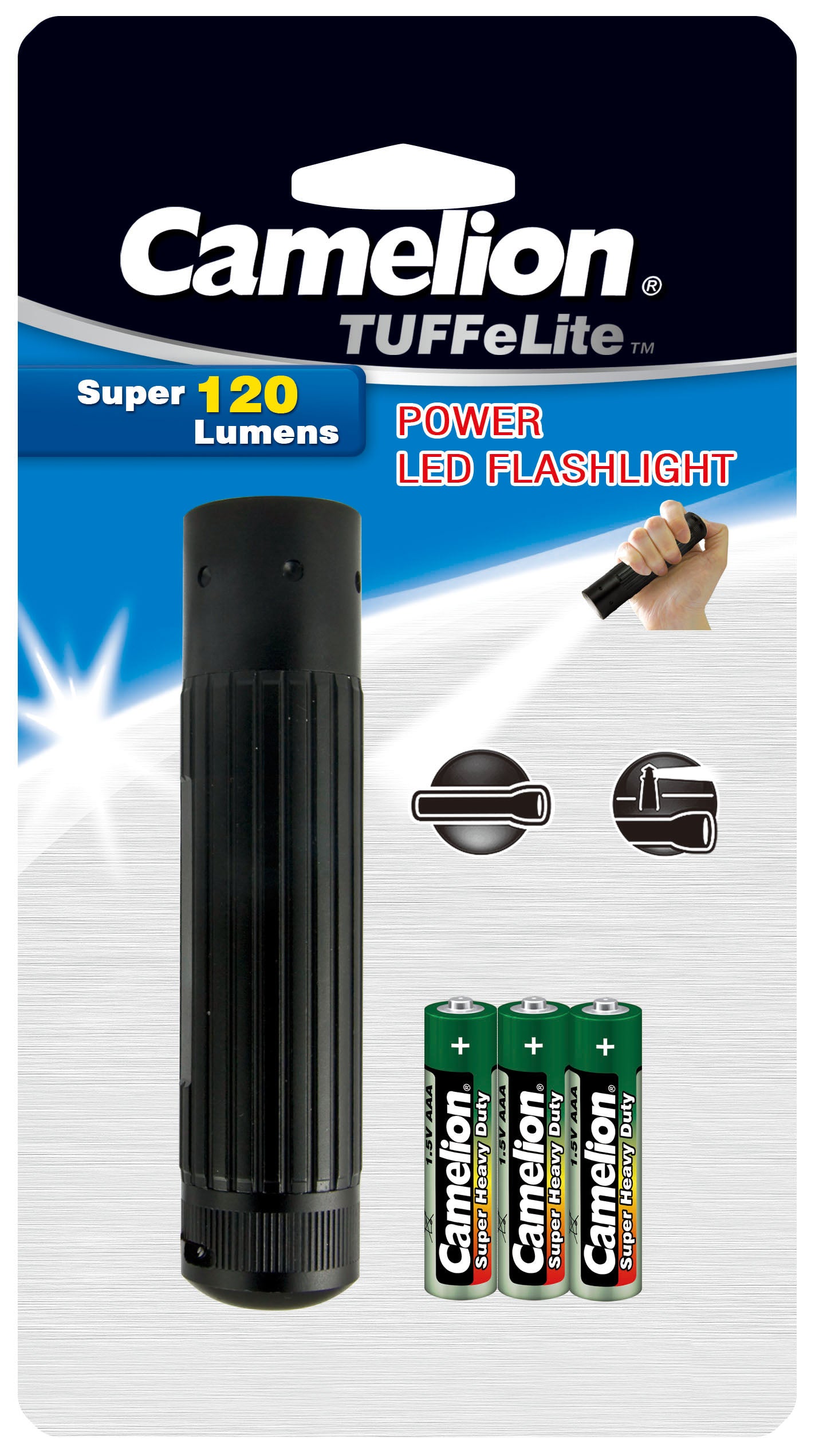 Camelion 1W CREE TUFFeLite Flashlight - Battery Liquidator