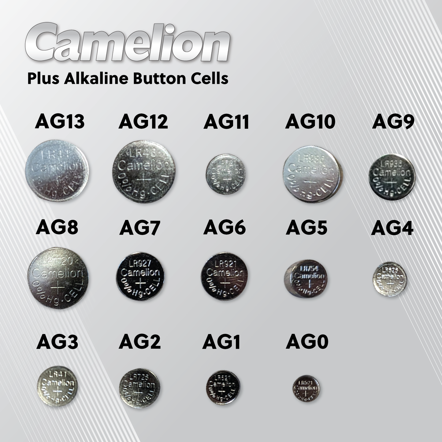 Camelion AG7 / 395 / LR926 1.5V Coin Cell Battery Pack of 2