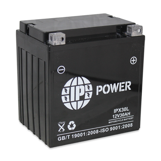 IP Power IPX30L-BS AGM Motorsport Battery