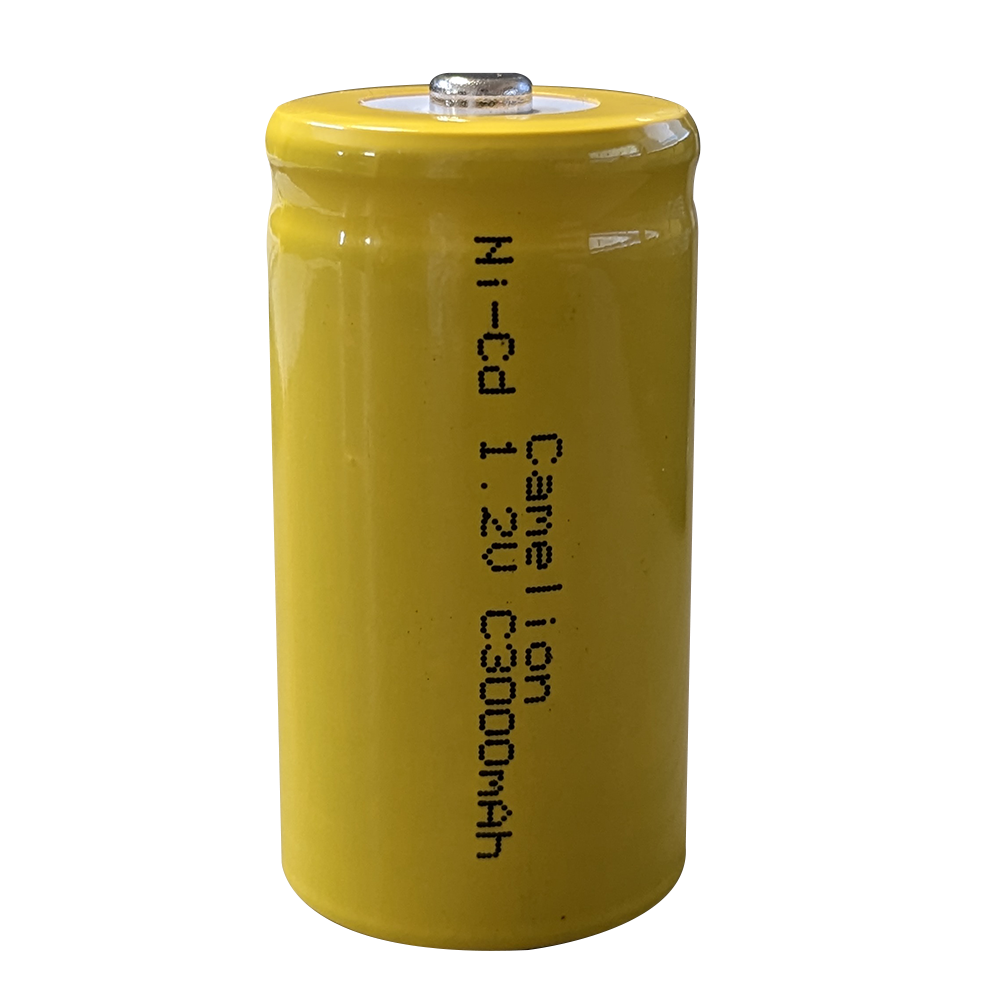 Camelion C Ni-Cd 1.2V 3000mAh Rechargeable Battery Button Top