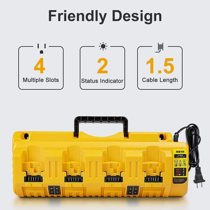 12v 18v 20v Multi-Port Fast Charger New for DEWALT Li-Ion Batteries DCB104 - Battery World