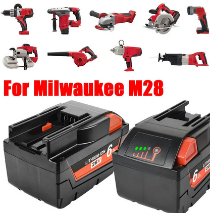 28V Milwaukee M28 Cordless Drill Battery Replacement 48-11-2830 48-11-2850