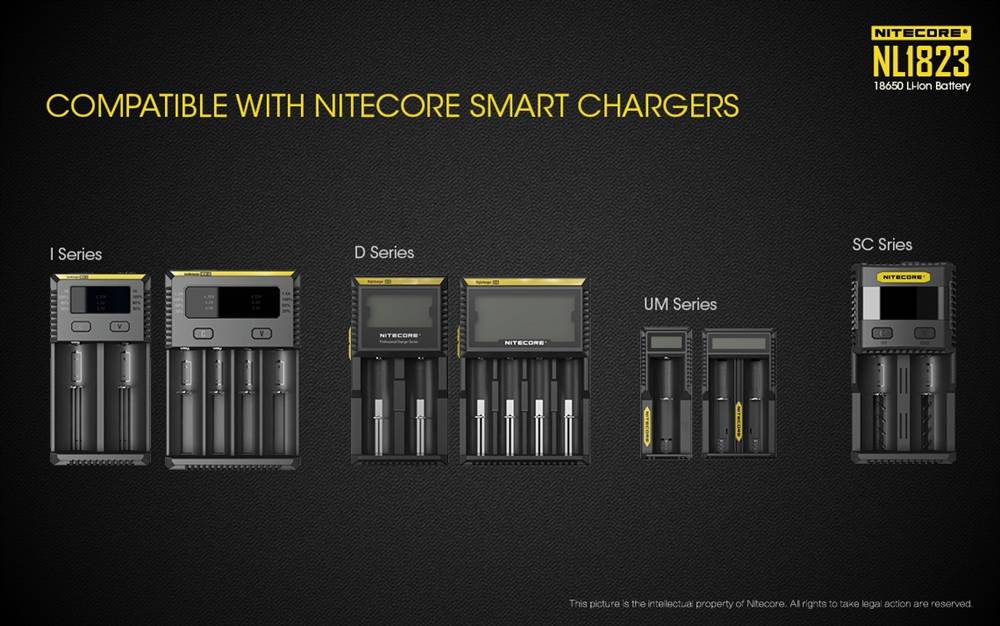 NITECORE NL1823 2300mAh Protected 18650 Rechargeable Battery