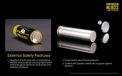 NITECORE NL1823 2300mAh Protected 18650 Rechargeable Battery