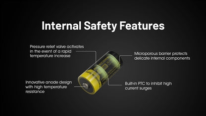 NITECORE NL169 950mAH Rechargeable Li-ion 123A Battery