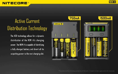 NITECORE I4 Intellicharger 4-slot Universal Charger