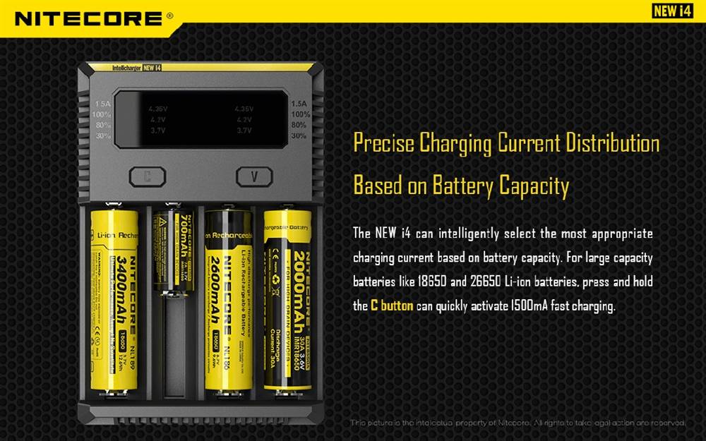 NITECORE I4 Intellicharger 4-slot Universal Charger