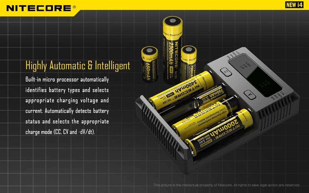 NITECORE I4 Intellicharger 4-slot Universal Charger