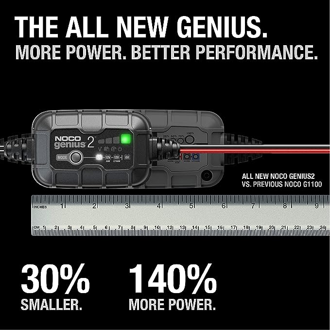 NOCO Genius 2 - 2 Amp 6V and 12V Smart Charger