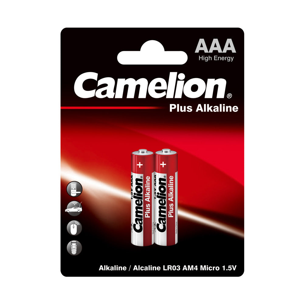 Camelion AAA Plus Alkaline Batteries Pack of 2