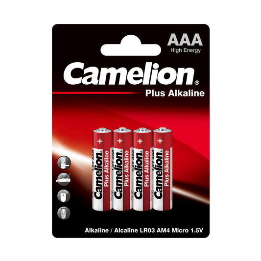 Camelion AAA Plus Alkaline Batteries Pack of 4