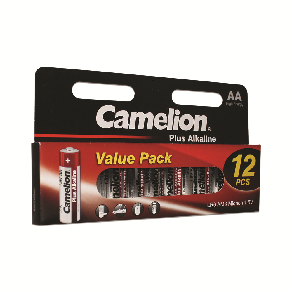 Camelion AA Plus Alkaline Batteries Box Pack of 12