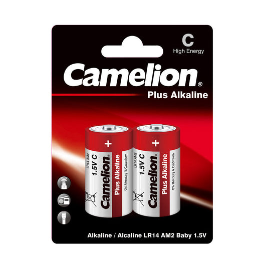 Camelion C Plus Alkaline Batteries Pack of 2