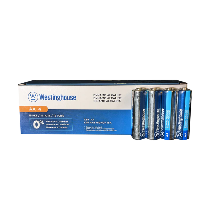 Westinghouse AA Dynamo Alkaline Batteries Pack of 60