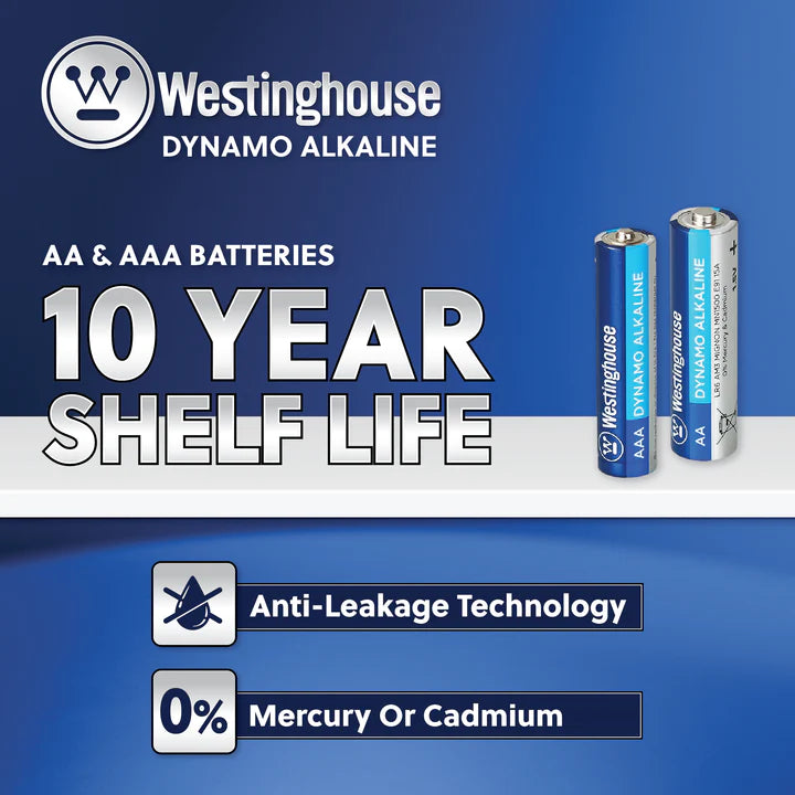 Westinghouse AA Dynamo Alkaline Batteries Pack of 60