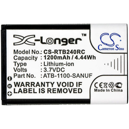 Battery  CS-RTB240RC-3 for RTI 41-500012-13, ATB-1100-SANUF