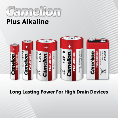 Camelion AA Plus Alkaline Batteries Pack of 4