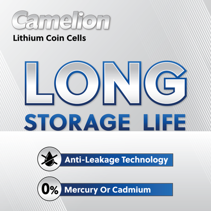 Camelion CR2016/ 2016 3V Lithium Coin Cell Batteries Pack of 5