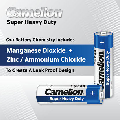 Camelion AA Super Heavy Duty Batteries Pack of 24