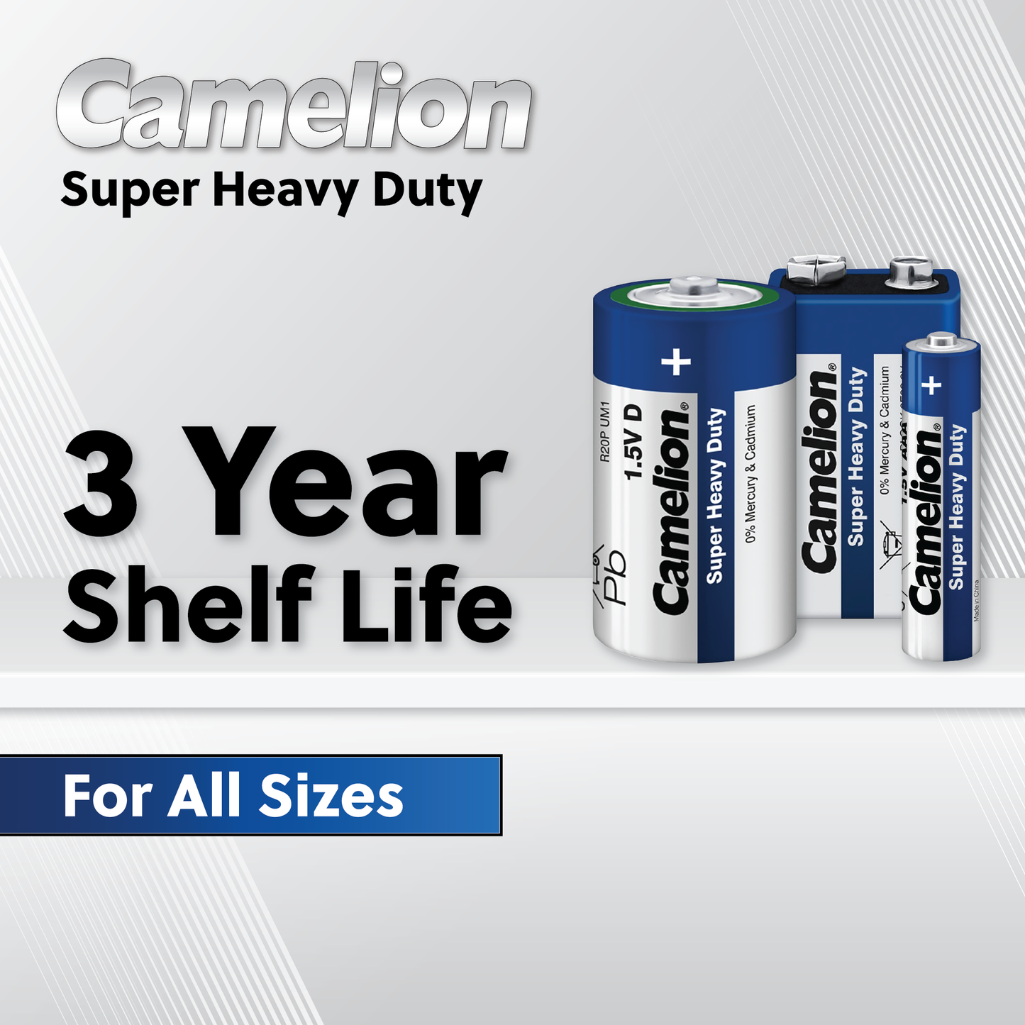 Camelion 9V Super Heavy Duty Batteries Pack of 6