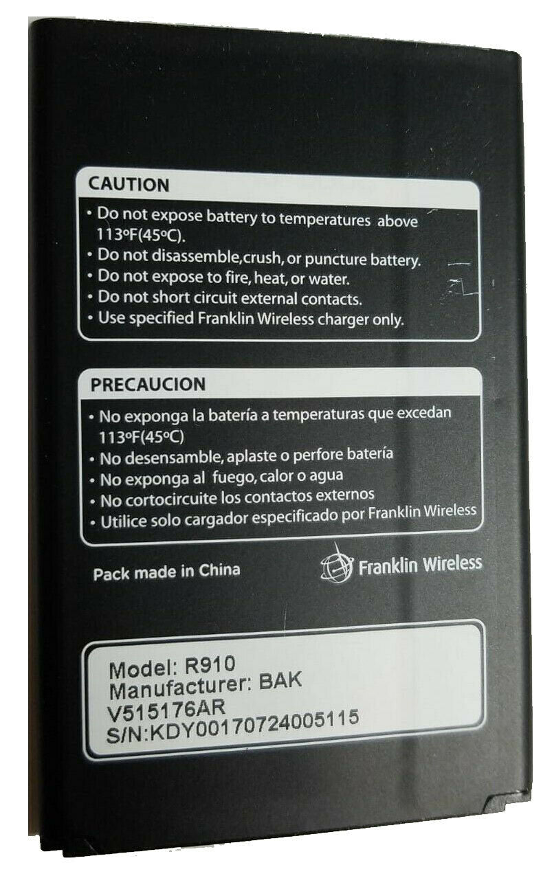 Franklin Wireless Hotspot Battery R910 V515176AR - Battery World