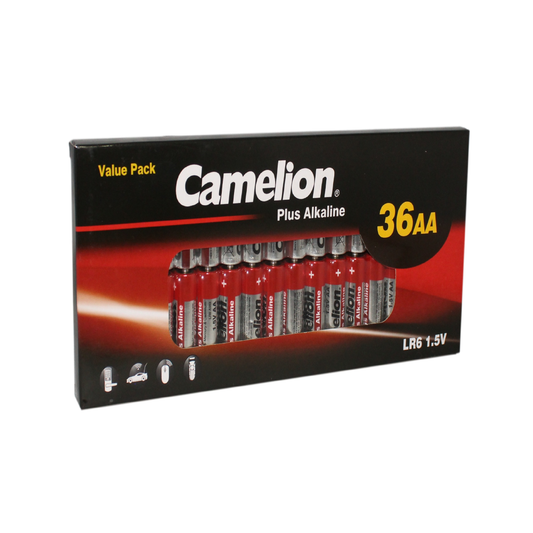 Camelion AA Plus Alkaline Batteries Pack of 36