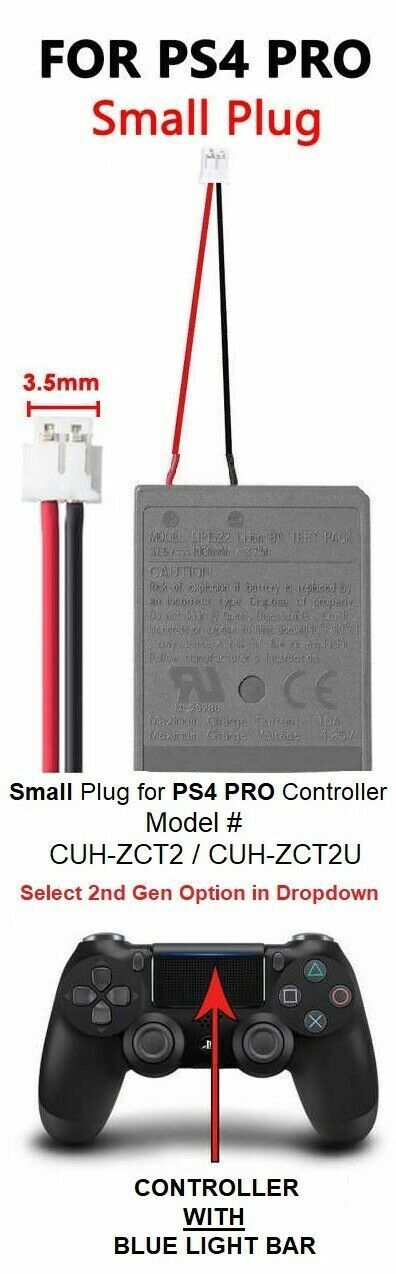 Play Station 4 Control Battery New Original Sony LIP1522 Battery For PS4 / PS4 Pro DualShock 4 Controller - Battery World