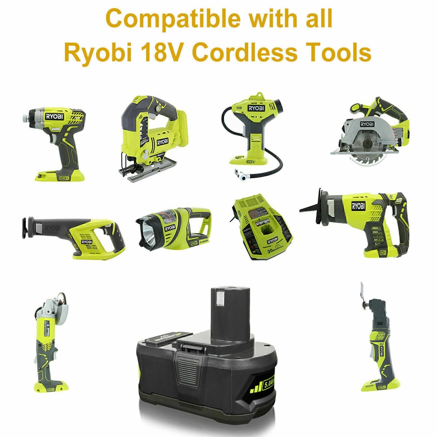 Ryobi P108 18v One + Plus Battery - Battery World