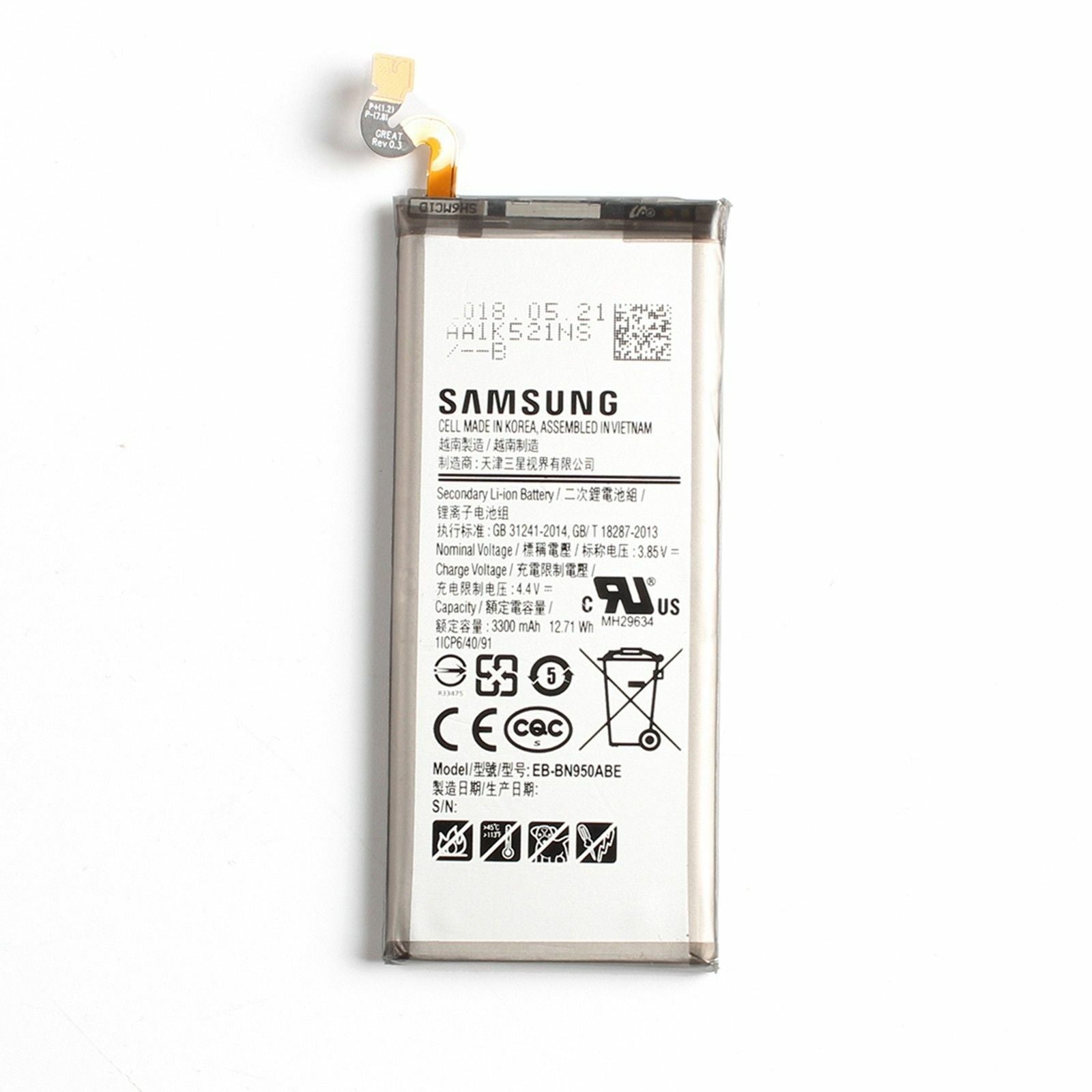 Samsung Galaxy Note 8 Battery EB-BN950ABA Genuine Replacement - Battery World