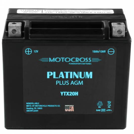 Yuasa Replacement (New Motocross) YTX20H-BS AGM Battery - Battery World