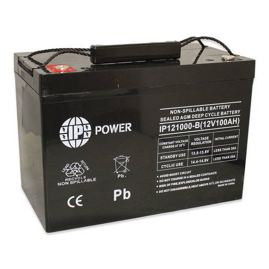 IP POWER IP121000-B 12V 100Ah SLA Rechargeable Battery