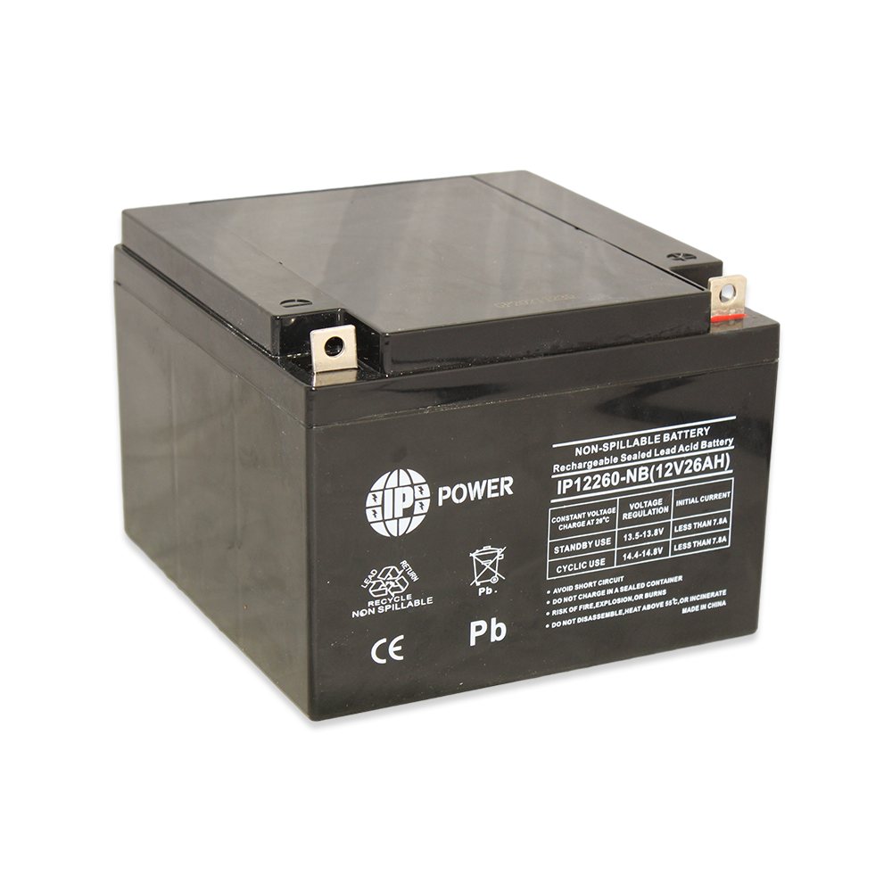 IP POWER IP-12260-NB 12V 26Ah SLA Rechargeable Battery