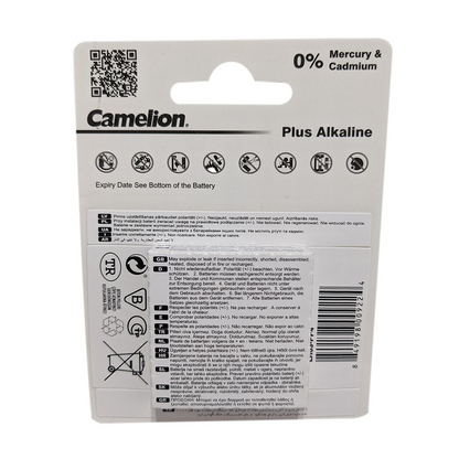 Camelion AAA Plus Alkaline Batteries Box Pack of 4