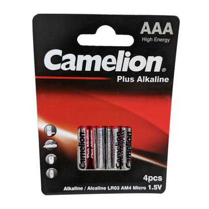 Camelion AAA Plus Alkaline Batteries Box Pack of 4