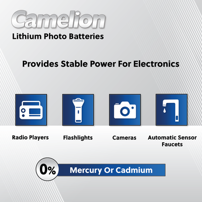 Camelion CR123A/ 123 3V Lithium Battery